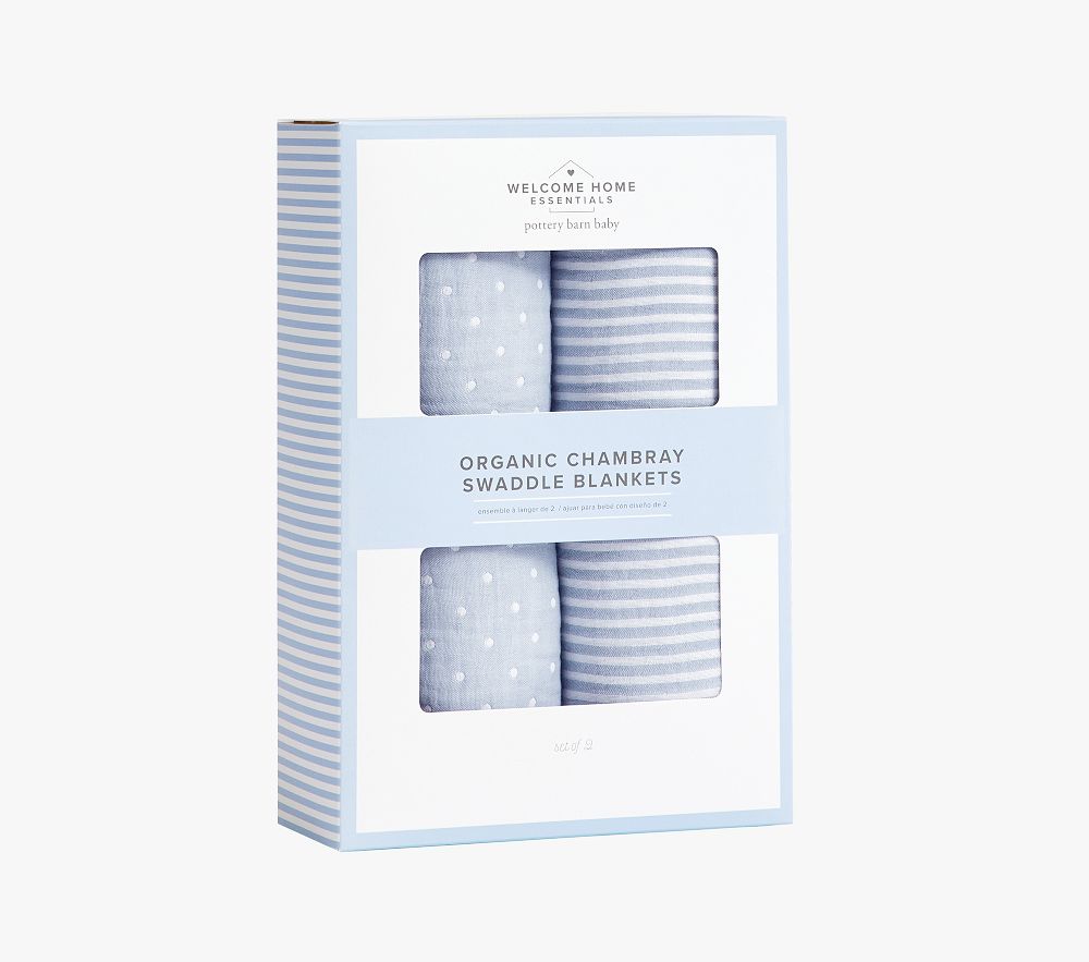 Chambray Muslin Swaddle Set